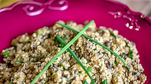 Citroenachtige Paddestoelquinoa