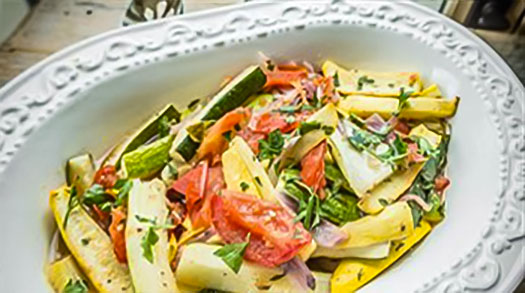 In De Oven Geroosterde Zomerpompoen Met Gremolata