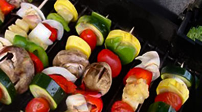 Vegetarische Shish Kebabs